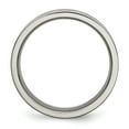 thumbnail image 4 of Chisel TB145-12.5 8 mm Titanium Cross Design Flat Brushed Band, Size 12.5, 4 of 6