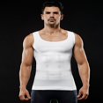 thumbnail image 1 of Débardeur de Compression pour Hommes, Gilet Amincissant Blanc m, 1 of 5
