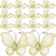 thumbnail image 1 of 50pcs Sheer Mesh Wire Glitter with (Yellow), 1 of 7