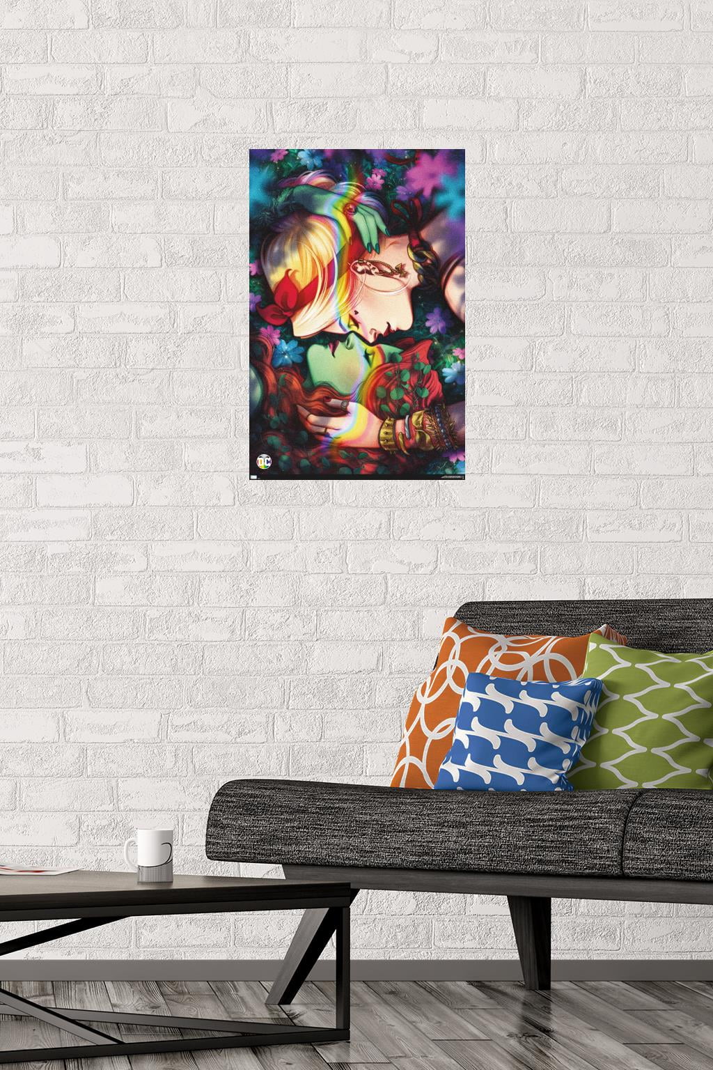 DC Comics - Harley Quinn and Poison Ivy Pride Wall Poster, 14.725" x 22.375"
