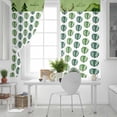 thumbnail image 5 of Tropical Leaves Blackout Curtains for Bedroom, Green Monstera Palm Leaf Trees Botanical Thermal Insulated Kitchen Drapes with Grommets, Light Blocking Window Treatment, 2 Panels 52" x 84", 5 of 7