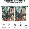 thumbnail image 2 of Blackout Kids Curtains,Pioneer Flower Floral Print Pattern Childrens Insulated Curtains Set Of 2,Bedroom Essentials,Toddler Room Decor 52"x63", 2 of 5