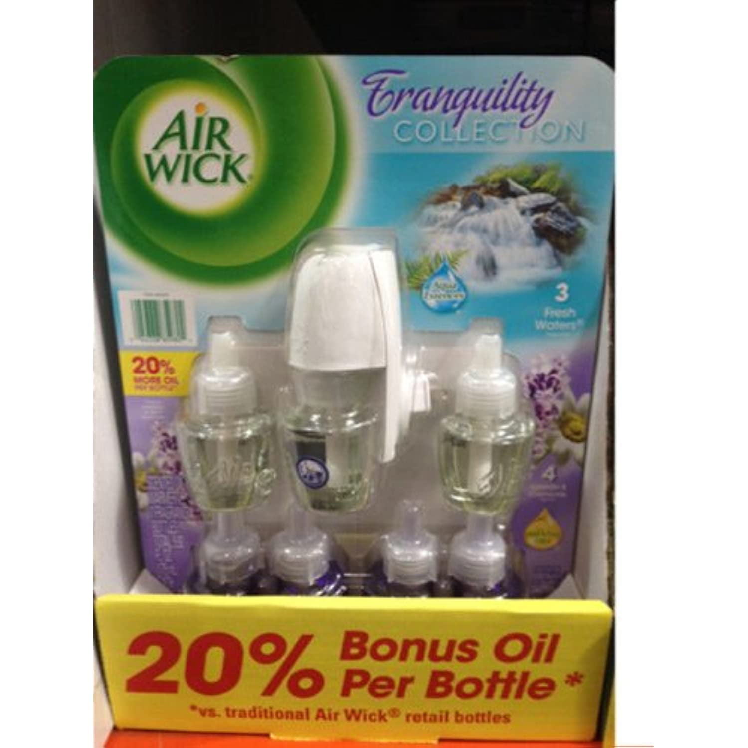 Air Wick Oil Warmer And 7 Scented Oil Refill, 3 Fresh Waters 4 Lavender