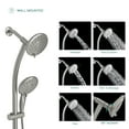 thumbnail image 2 of Logmey 5"Shower Combon Rainfall Shower Head and Handheld Shower Brushed Nickel for Bathroom, 2 of 8