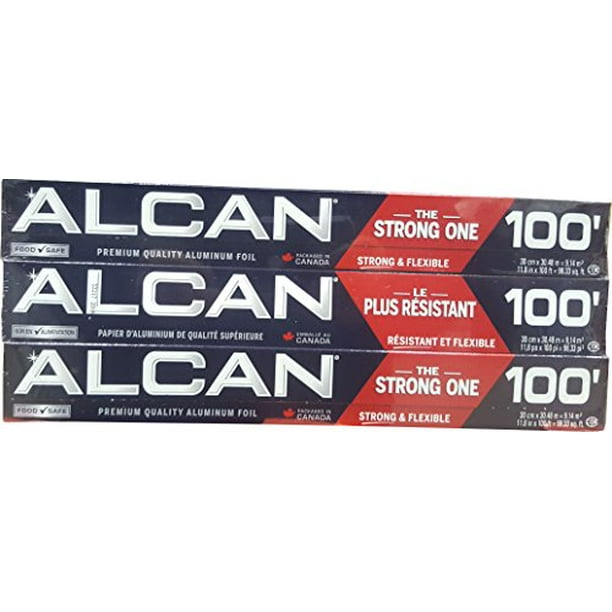 Alcan Aluminum foil, 30 cm x 30.48 m, 3 Count