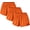 Deep Orange, variant on Men’s Ranger Panties Quick-Dry Running 4-Inch Shorts, 3-Pack (Maroon, MediumShort)