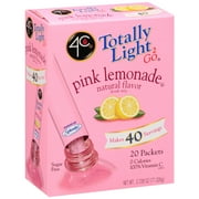 4C Totally Light 2 Go Natural Flavor Pink Lemonade, 2.78 Oz., 20 Count