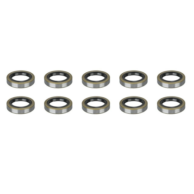 Trailer Axle Grease Seal Trailer Hub Wheel Grease Seals Trailer Hub Grease Seals Rv Hub Grease Seals 10PCS Double Lip Grease Seals High Hardness Trailer Axle Hub Wheel Grease Seals