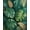 Green, Pattern 1, variant on ODIKA 4'x6' Machine Washable Non-Slip Area Rug, Monstera Jungle Abstract with Large Scale Plant Inspired Graphics High Traffic Rug, Green, 149875