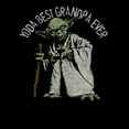 thumbnail image 2 of Men's Star Wars Yoda Best Grandpa Ever Graphic Tee Black 3X Large, 2 of 5