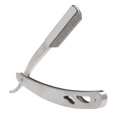 Stainless Steel Straight Edge Barber Razor Folding Shaving Shaver Without (Best Steel For Straight Razor)