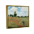thumbnail image 3 of Stupell Industries The Poppy Field Monet Classic Painting Metallic Gold Framed Floating Canvas Wall Art, 16x20, by Claude Monet, 3 of 8