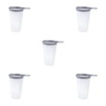 thumbnail image 3 of maskred Collapsible Water Bottle Running Easy To Store Easy To Clean Water Bottles Bright Moon White 200ml 5Set, 3 of 6