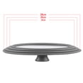 thumbnail image 4 of Tapa de vidrio universal para Tapa para sartén con borde de silicona firme Gris_30cm Sunnimix macetas tapas tapas, 4 of 8