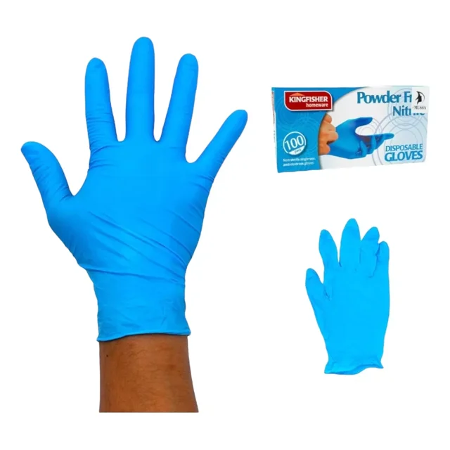 Guantes De Nitirilo Caja Con 100 Piezas (50 Pares) S M L
