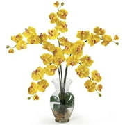 Nearly Natural Phalaenopsis Liquid Illusion Silk Flower Arrangement