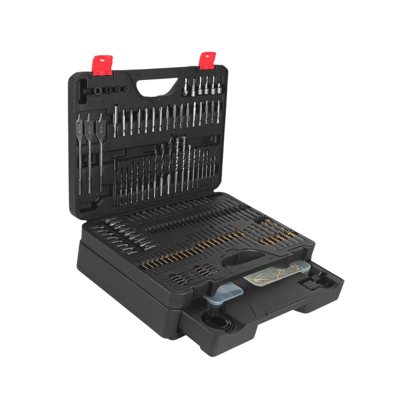 colaxi 398 Pieces Screwdriver Set Screwdriver Bit Set High Speed Steel Black Sturdy Impact Driver Bit for Furniture Repair