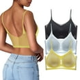 3Pc Women's Comfortable Seamless Bras for Women Ultra Thin Silk