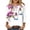 #0139-White, variant on Haivin Long Sleeve Shirts for Women 2026 Spring Summer Crew Neck Ladies Tops Tunic Print Blouse