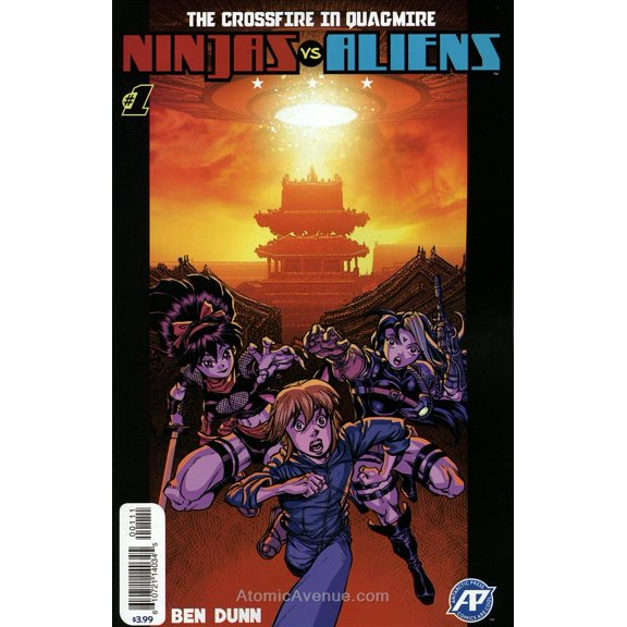Ninjas Vs. Aliens #1 VF ; Antarctic Comic Book