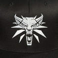 thumbnail image 2 of JINX The Witcher 3 White Wolf Medallion Snapback Baseball Hat, Black, Adult Size, 2 of 6