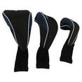 thumbnail image 2 of 3PCS Club Head Covers, Universal Elastic Long Neck Headcovers Set, Thick Material, Fine Stitching, Full Guard for Clubs, Prevent Slipping, 2 of 7