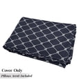 thumbnail image 5 of Navy Blue Floor Pillow Lounger Cover, Navy Sea Yacht Theme Cool Classic Vessel Design in Vertical Rope Art, Nap Mat Printed Fabric Case for 5 Pillows, 88" x 36", Dark Blue and White, by Ambesonne, 5 of 5