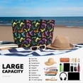 thumbnail image 5 of Naloa Colorful Lizards Large Capacity Beach Bag, Waterproof Sandproof Beach Swim Pool Bag Tote Bag for Women, 5 of 7