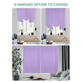 thumbnail image 4 of Purple Tie Up Curtains for Windows 45 Inch Length Balloon Curtains Kitchen Adjustable Balloon Window Shade Modern Pure Lavender Purple Tie Up Valance Bathroom Curtain Window 34"x45", 4 of 6
