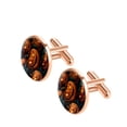 thumbnail image 2 of Pumpkin Stylish Shrit Cufflink Set for Men, Made of Stainless Steel, Perfect for Business and Formal Attire, 2 of 6