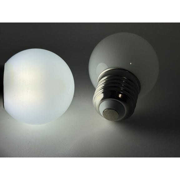 Rebaydo 2pcs E27 Globe LED Light Bulb 120 VAC 360 Degree View (Color:White 6000K;)