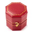 thumbnail image 1 of Minnieouse Caja Anillo Geométrico Cajas creativas Joyas de cuero Estuche creativo Organizar Titular Bandeja Accesorios Boda Mujeres Ropa, zapatos y accesorios Miscelánea Rojo, 1 of 6