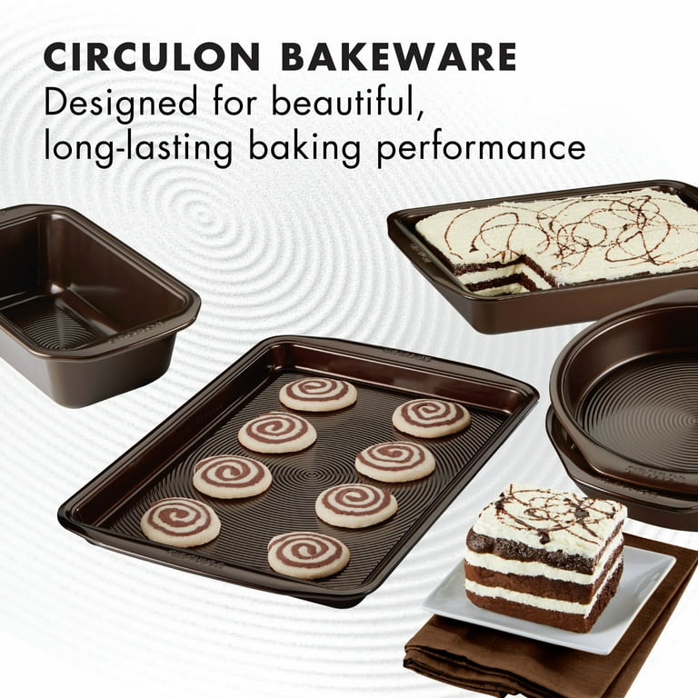 Circulon 5-Piece Nonstick Bakeware Set Chocolate