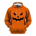 thumbnail image 3 of Norvella Mens Halloween Hoodies Pumpkin Print Long Sleeve Hooded Pullover Sweatshirts Casual Relaxed Fit Party Tops, 3 of 5