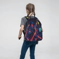 thumbnail image 5 of Honeii Neon City Map Print Lightweight Backpacks,Carry on Backpack,Durable Backpack for School, Work & Travel, 5 of 7