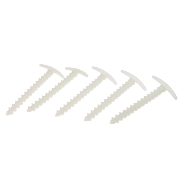 5pcs Carpa Autoiluminada Carpa Clavos Clavijas -5.7 Pulgadas Uñas De Plástico Ultraligero Acampar Al Aire Libre Arena De Playa (Clavijas Para C Soledad Pasador de plástico para carpas