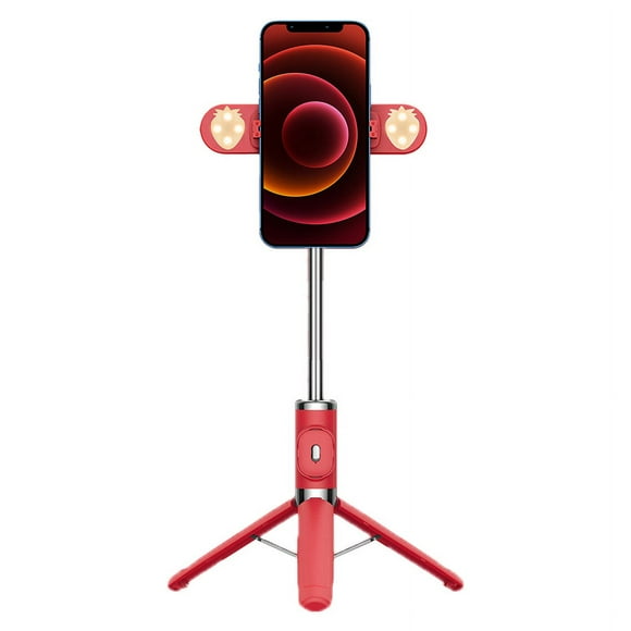 Trépied de Téléphone 104cm avec Lumière à Double Remplissage, Télécommande, Rotation à 360 Degrés, Durable et Stable, Hauteur 104cm pour Diffusion en Direct Selfie