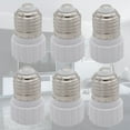 thumbnail image 4 of WORGEOUS 6 uds E27 portalámparas a GU10 adaptador de portalámparas convertidor transversor portalámparas Adoaper para el hogar (blanco), 4 of 7