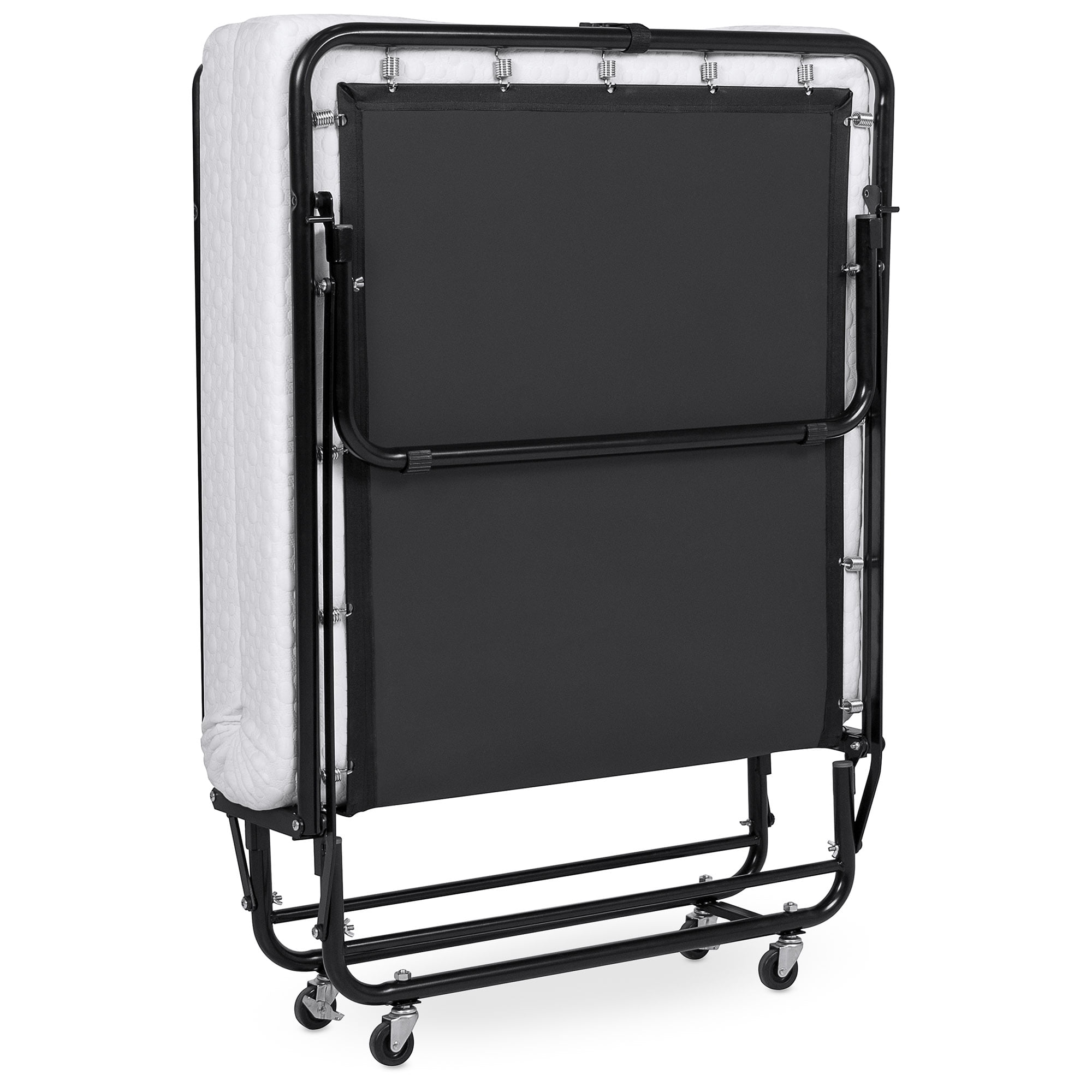 folding cot with mattress