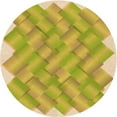 thumbnail image 1 of Ahgly Tapis d'Intérieur Lavable en Machine Carré Caramel Brun, 3 Pieds Carré, 1 of 7