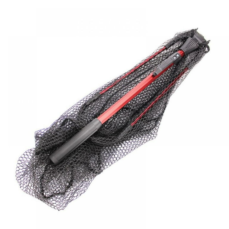 Floating Fishing Net for Steelhead, Salmon, Fly, Kayak, Catfish, Bass,  Trout Fishing, Rubber Coated Landing Net for Easy Catch & Release, Compact  & Foldable for Easy Transportation & Storage 