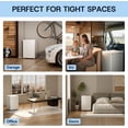 thumbnail image 6 of Upstreman 3.0 Cu.ft Upright Freezer, Single Door Compact Mini Freezer Stand Up Freezer with Reversible Door, UP30 White, 6 of 10