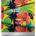 thumbnail image 2 of Soimoi Tissu en Poly Georgette Imprimé Fleurs Colorées par Yard 42 Pouces de Large, 2 of 3