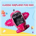 thumbnail image 5 of TOBBI 12V Airplane Electric Kids Ride On Toy w/ Joystick Control, Rose Red, 5 of 5