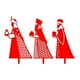 thumbnail image 1 of Letrero navideño para jardín, decoración de estacas, estaca para belén, estaca roja con forma de R hueca, accesorios versátiles, decoración de estacas, 1 of 8
