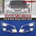thumbnail image 2 of Lado izquierdo para D-Max Dmax 2012-2016 Cubierta de lente de faro de automóvil Lámpara de faro Transparente Carcasa de vidrio LH, 2 of 5