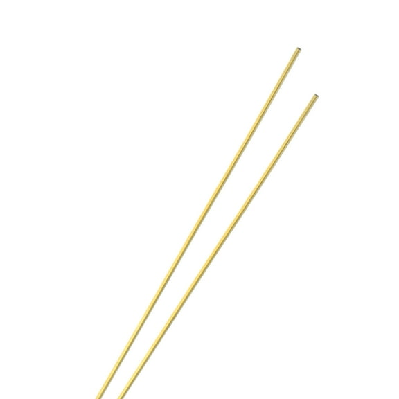 Uxcell 2-Pack Brass Round Tube, 2.5mm OD 0.5mm Thick 300mm Length Straight Pipe Tubing