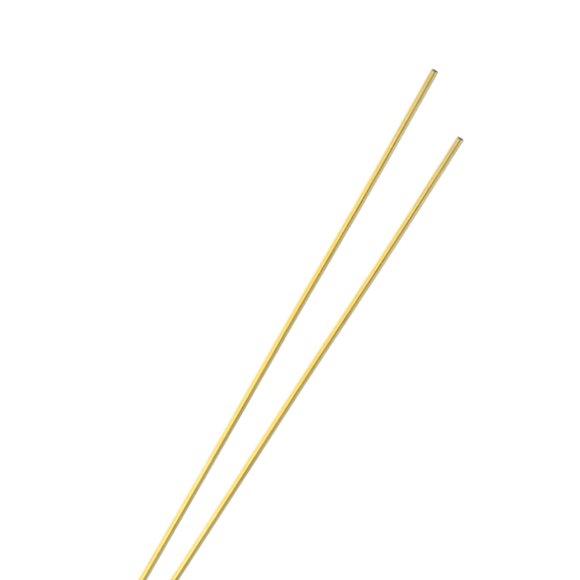 Uxcell 2-Pack Brass Round Tube, 2.5mm OD 0.5mm Thick 300mm Length Straight Pipe Tubing