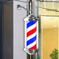 thumbnail image 3 of Waterproof Barber Pole LED Light ,Retro Style Hair Salon Shop Sign ,Rotating Wall Lamp ,W/ Hanging Bracket ,Save for Outdoor Hairdressing 40cm Red Blue White, 3 of 8