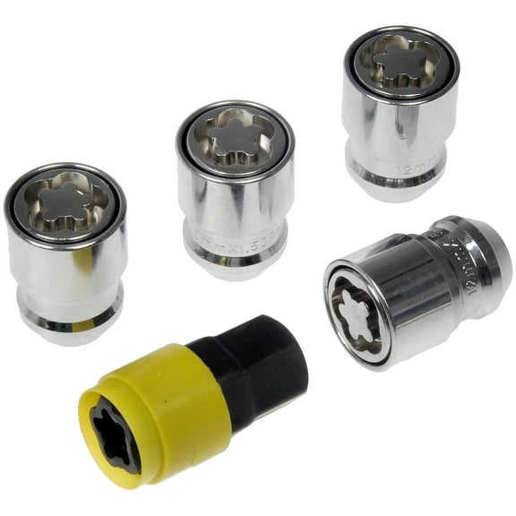 Dorman 712-381 Wheel Lock Set for Specific Models, Chrome (Pack of 5) Fits select: 1996-2021 TOYOTA RAV4, 1983-2021 TOYOTA CAMRY